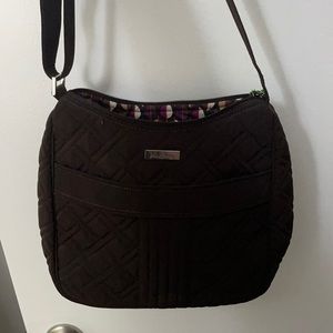 Vera Bradley espresso brown crossbody bag